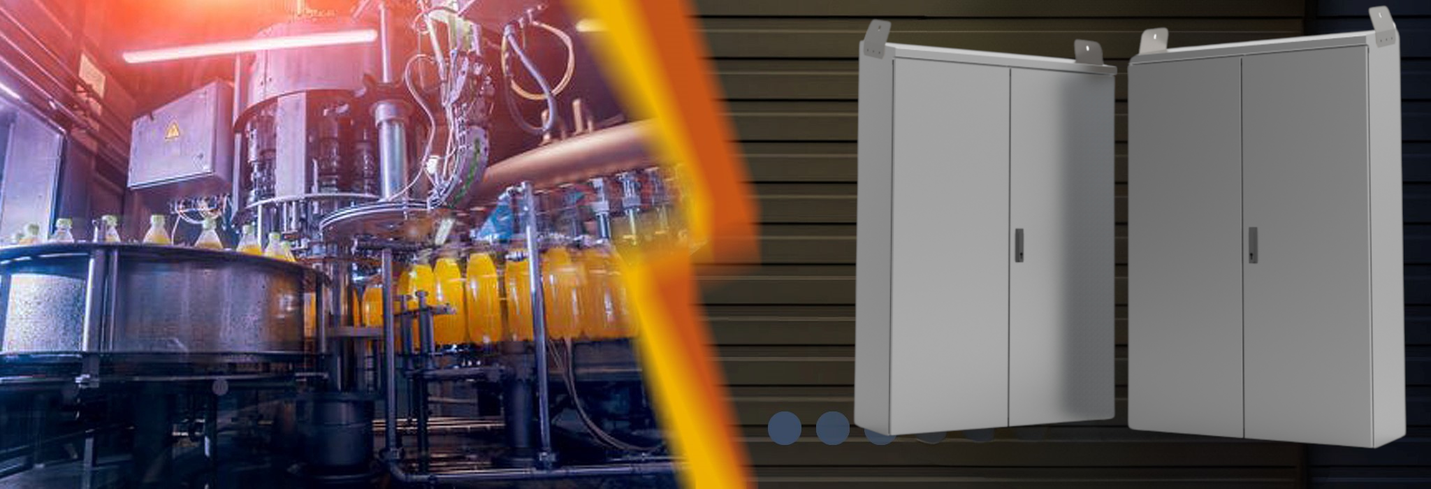 Armoires Inox toit incliné